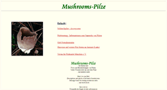 Desktop Screenshot of mushrooms-pilze.de